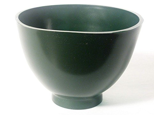Tazón flexible de goma grande verde miniatura 1