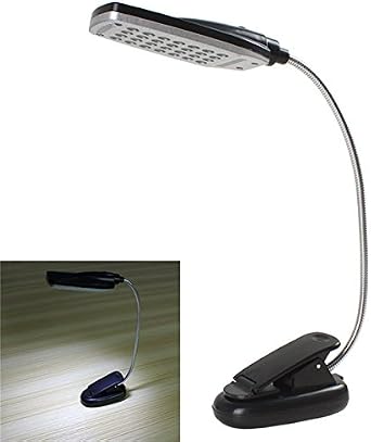 LED Desk Lamp - BANGWEIER Pro Flexible USB/Battery Power 28 LED Light Clip-on Bed/Table/Desk Lamp