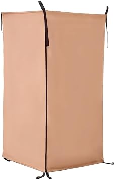 Pontoon Boat Changing Room - Changing Room Tent 39" L X 39" W X 71" H - Boat Tent Easy to Install - Privacy Room and Changing Room for Boats Waterproof Sun-Protective Fabric,Brown