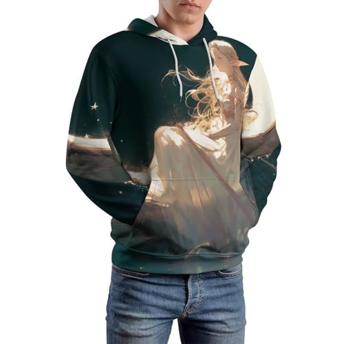 Pullover Fille Elfe Bateau Lunaire en maille douce | Sweat haut de gamme et durable