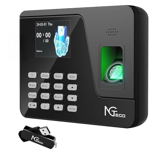 Amazon.co.jp: NGTeco タイムレコーダー 指紋認証 パスワード 勤怠管理
