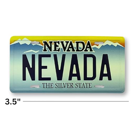 Imán placa Nevada The Silver State 3.5 pulgadas miniatura 4