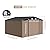 GarveeLife 12 x 10 Ft Outdoor Storage Shed with Updated Frame Structure & Lockable Door, Waterproof Practical Garden Patio Lawn Poolside Metal Tool Shed Designed for Organization & Storage, Brown