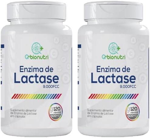 Kit 2x Enzima Lactase 9000 FCC Bionutri – 120 Cápsulas Cada | Sup...