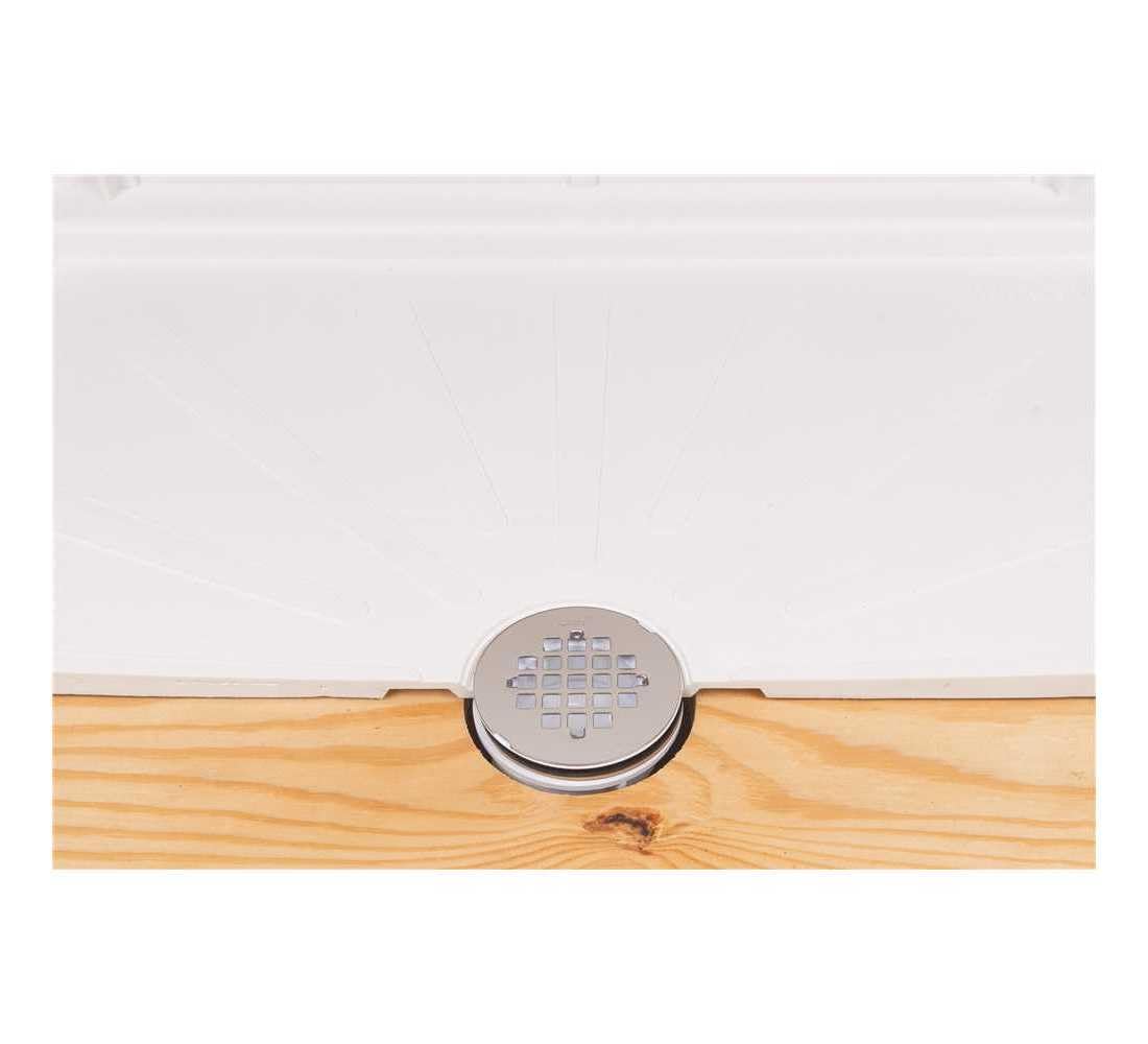 Oatey 42787 odpływ prysznicowy z PCW z sitkiem ze stali nierdzewnej, 5 cm
