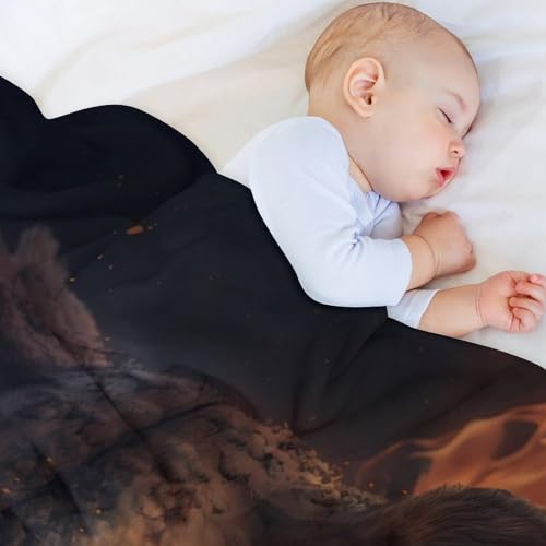 Manta mullida para sofá Fire León de tacto ultra suave y acabado premium 4