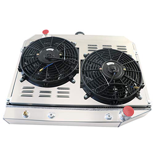 Alloyworks 4 Row Aluminum Radiator Fan Shrouds Kit For 1968-1974 Dodge Mopar Polara 26" Wide Core Pro #TOP3