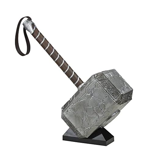 Marvel Legends Mighty Thor Mjolnir - Martillo electrónico con luces y sonido FX, juego de rol Mighty Thor Love and Thunder