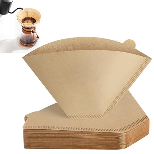 Image of 120 Count Cone Coffee Filters #4, Unbleached Size 04 Coffee Filters 8-12 Cup, Disposable Natural Paper Filters, No.4 Cone Filters For Ninja, Pour Over and Drip Coffee Maker