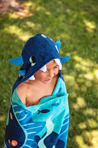 Stephen Joseph SJ1004 Unisex Kids Bath And Beach Soft Cotton Velour Hooded Towel thumb #5