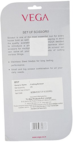 Image of Vega Cutting Scissor Set, GCSS 01, 2 Pieces Pack