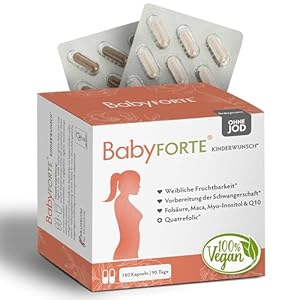 BabyFORTE Kinderwunsch Vitamine ohne Jod 180 Kapseln