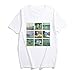 Ms. Van Gogh T-Shirts Imprimé Manches Courtes Impression Puzzle Confortable Élastique Respirant De Mode D'Été Lâche Hip-hop T-Shirt - - XS