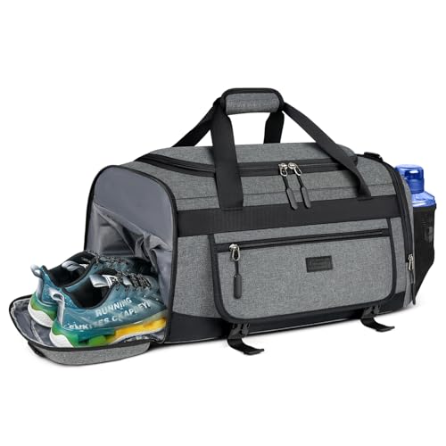 55L Große Sporttasche Reisetasche für Damen und Herren Sporttasche mit Schuhfach & Nassfach Trainingstasche Gym Fitnesstasche Schulsporttasche Handgepäck Tasche Weekender Bag 55L Große Sporttasche Reisetasche für Damen und Herren Sporttasche mit Schuhfach & Nassfach Trainingstasche Gym Fitnesstasche Schulsporttasche Handgepäck Tasche Weekender Bag