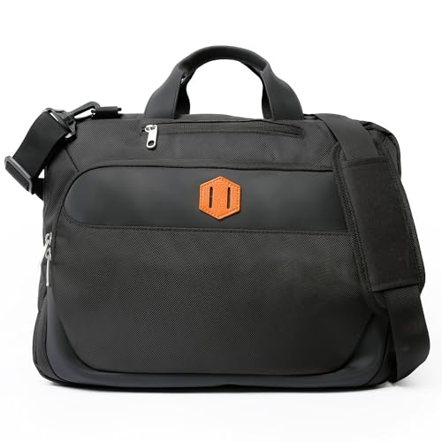 Cango Shoulder Laptop Carry-On Business Large Messenger Bag for Work, Business Travel and Office, Compatible with 17.3 inch Laptop, and books, water-resistant crossbody satchel bag for Men, and Women