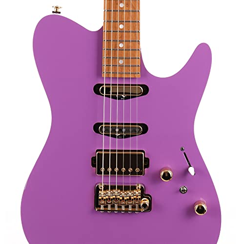 Ibanez Lari Basilio LB1-VL Violet – Guitare électrique (+étui) - Les Beatles, Paul McCartney, John Lennon, RIngo Starr, George Harrison Ibanez Lari Basilio LB1-VL Violet - Guitare électrique (+étui) – Image 7