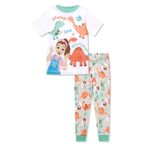 Ms. Rachel 2 Piece Pajama Set - Toddler Boys PJ Set with Short Sleeve Shirt & Pants - Kids Sleepwear Set - Official License