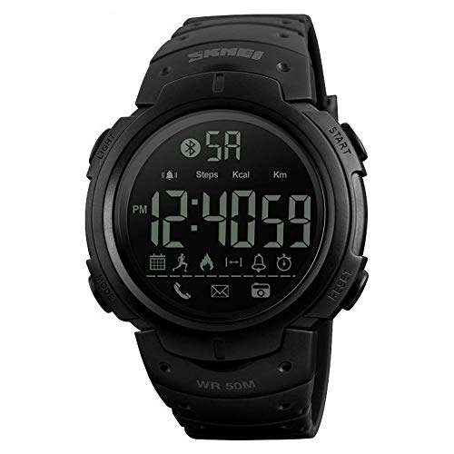 Sponsored Ad – SKMEI 1301 Smart Watch Bluetooth Digital Sport Watch with Pedometer for iOS Android - Black