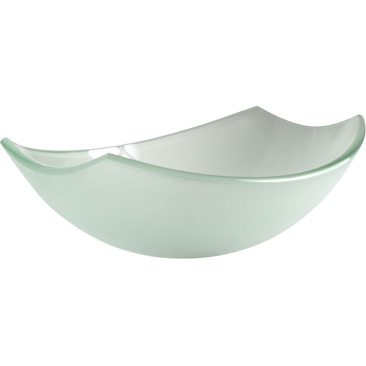 Vasque Deco-glass évier de salle de bain en verre givré métallisé