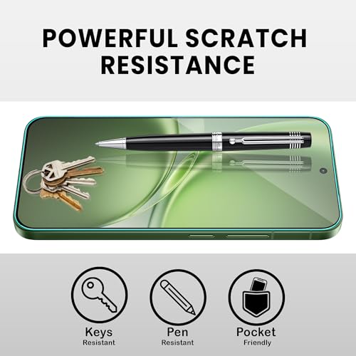 Image of FIRST MART Tempered Glass for Vivo X300 FE, 9H 0.3 mm Full-Glue Screen Protector with Cable Protector, 3D Edge-to-Edge, HD Clear, Case-Friendly, Black, Pack of 1