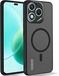 Yxnvixn Magnetic for Huawei Honor 400 Lite 5G Case 6.7-Inch, Fit for MagSafe, Military Grade Shockproof Cover, Slim Thin Sturdy Anti-Slip Texture Protective for Honor 400 Lite Phone Case, Matte Black
