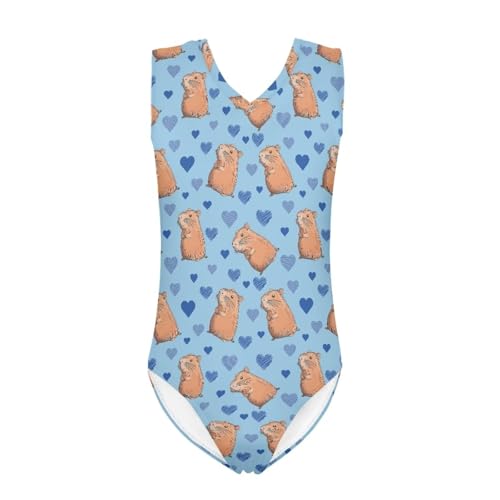 Image of Girls Swimsuit 3-14Y One Piece Swimwear Sleeveless Girls Bathing Suit