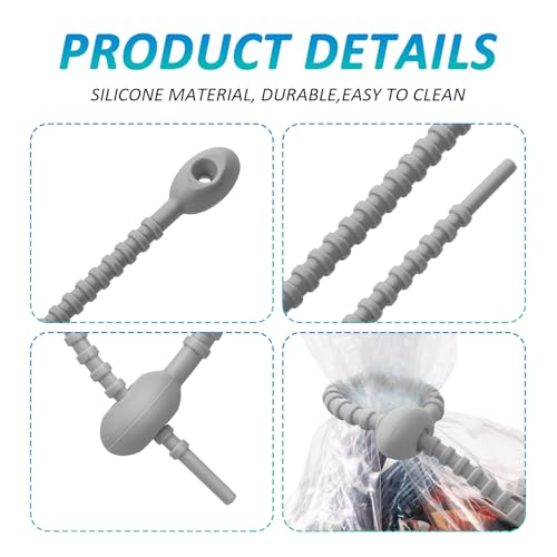 Correas de cable elásticas y reutilizables de goma de silicona multiusos 4