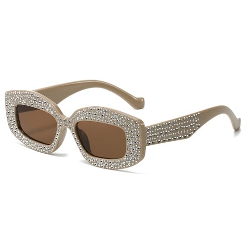 Lunettes de soleil diamant femme tendance pour plage et terrasses