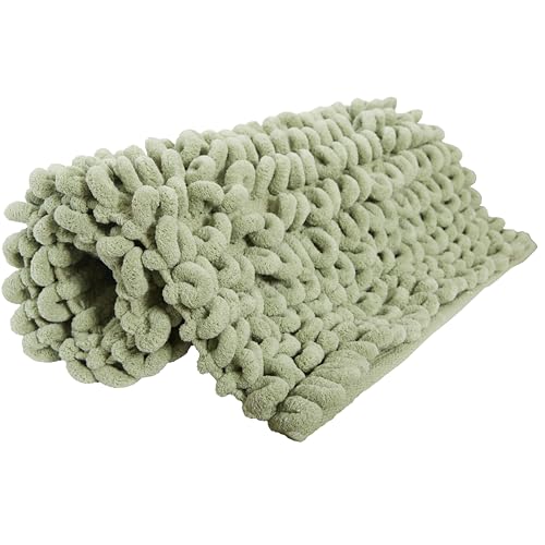 Olivia Rocco Jumbo Loop Bath Mat Non Slip Water Absorbent Rug for Shower & Toilet Large Size Floor Mats Wet Areas Quick Drying, Sage Green - Cosy Home Interiors Olivia Rocco Jumbo Loop Bath Mat Non Slip Water Absorbent Rug for Shower & Toilet Large Size Floor Mats Wet Areas Quick Drying, Sage Green - Image 5
