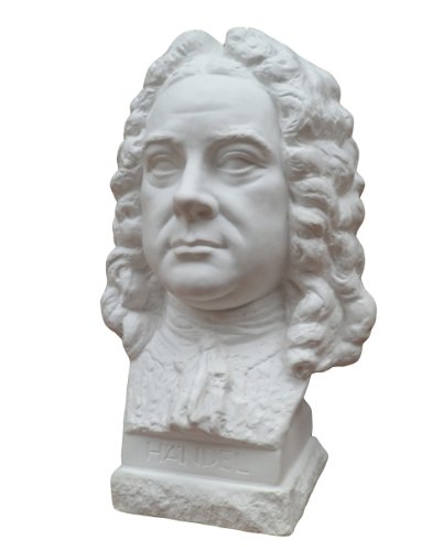 Gipsmanufaktur Bust of composer Georg Friedrich Händel, height 23 cm, plaster (of paris)