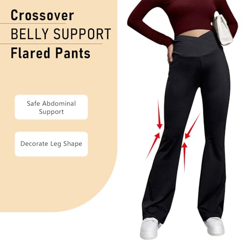 Pantalon de maternité extensible avec bandeau réglable confortable