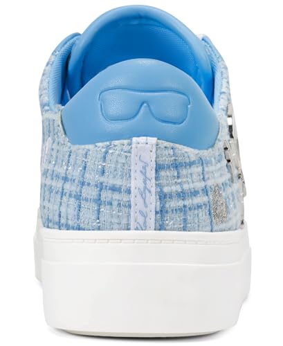 Image of Karl Lagerfeld Women's Cate Pins Tweed Lace up Sneaker