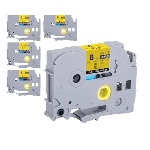 �u���U�[�p �s�[�^�b�` ���~�l�[�g�e�[�v TZe-611 TZe-S611 6mm ���e�[�v ������ ���S�� 5�Z�b�g �݊����x�� �e�[�v�J�[�g���b�W �e�[�v�J�Z�b�g TZe �e�[�v PT-9700PC PT-9800PCN PT-P900W PT-P9