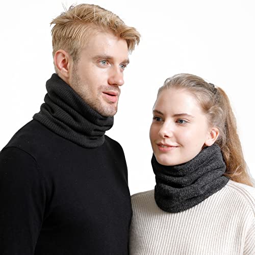 Image of Winter Scarf Neck Warmer Gaiter Face for Men Women Warm Fleece Ski