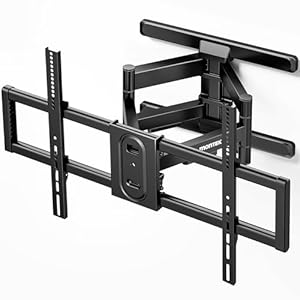 monTEK Full Motion TV Wall Mount for 43″–95″ TVs, Pre-Assembled & up to150lbs, Heavy Duty TV Mount Bracket with Tool-Free Tilt/Swivel/Extension, Max VESA 800×400, Fits 16″/18″ Studs