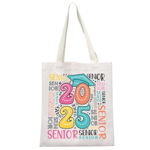 MEIKIUP 2025 Senior Graduation Gifts Graduation Tote Bag Graduation Teacher Thank You Gifts for Female Shoulder Bag