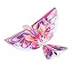 Srliya Elektronischer Fliegender Vogel, Fliegendes RC-Vogelspielzeug, 2,4 GHz, USB-Aufladung, LED, Bionische Schlagflügel, Vogel für Drinnen und Draußen (Rose)