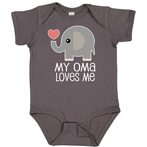 inktastic My Oma Loves Me Grandchild Baby Bodysuit