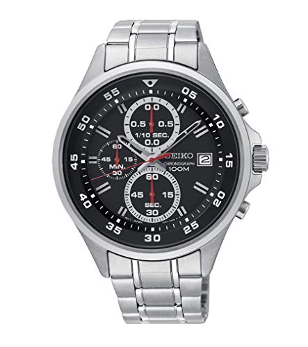 Preisvergleich Produktbild Seiko Herren Chronograph Quarz Uhr mit Edelstahl Armband SKS627P1