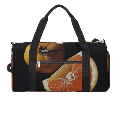 Sac de sport Persimmons And Oranges blanc fini les sacs lourds avec ce fourre-tout léger