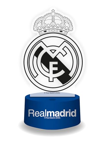 ARDITEX LÁMPARA REAL MADRID LED EFECTO 3D 17X13X9CM REGALO IDEAL NIÑO