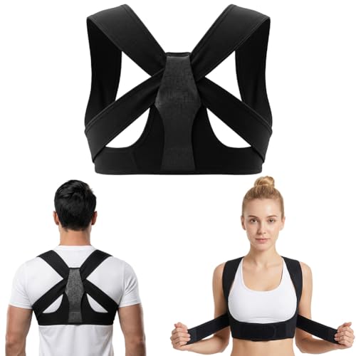 AYBUY Correcteur de Posture, Redresse Dos Correcteur de Posture, Postures Correcteurs Réglable, Aaméliorer la Postures Des Épaules, Pour Femmes et Hommes...