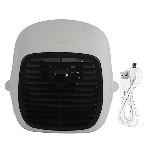 SYUULCOI Enfriador de aire portátil, para uso en la oficina en el hogar, enfriador de espacio personal, mini aire acondicionado alimentado por USB con tanque de agua de 280 ml,
