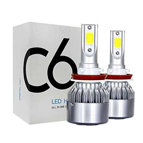 RH-HPC Faros LED 2XLED H1 H4 H7 H7 H11 CARUCHO LED 9006 9005 9003 HB2 HB3 HB4 Kit de conversión de Faro de iluminación de 360 ​​Grados COB Bulb 90W 12000LM Bulbo Llevado (Socket Type : 9005/HB3)
