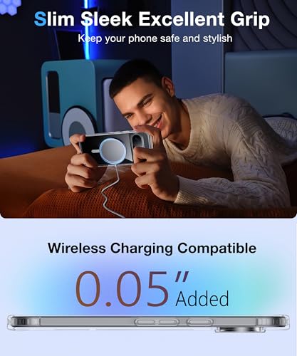 Image of NO.1 Magnetic for Google Pixel 10 Case /Pixel 10 Pro Case with MagSafe[Anti-Yellowing][Slim Fit][Military Grade Drop Tested]Transparent Soft Silicone Bumper for Pixel 10 /10 Pro Phone Case,Clear