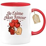 Conçu pour les couples, ce mug est une magnifique façon de renforcer les liens. Idéal pour votre petit ami, votre copine, ou votre époux(se), il est aussi un beau symbole d'amour à placer sur chaque bureau ou dans chaque cuisine.
