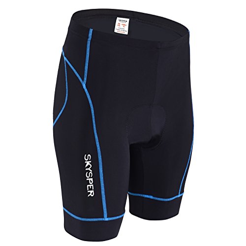 SKYSPER Short de Sport Homme Séchage Rapide Respirant Short de Cyclisme avec Gel 3D Rembourré Cuissard de...