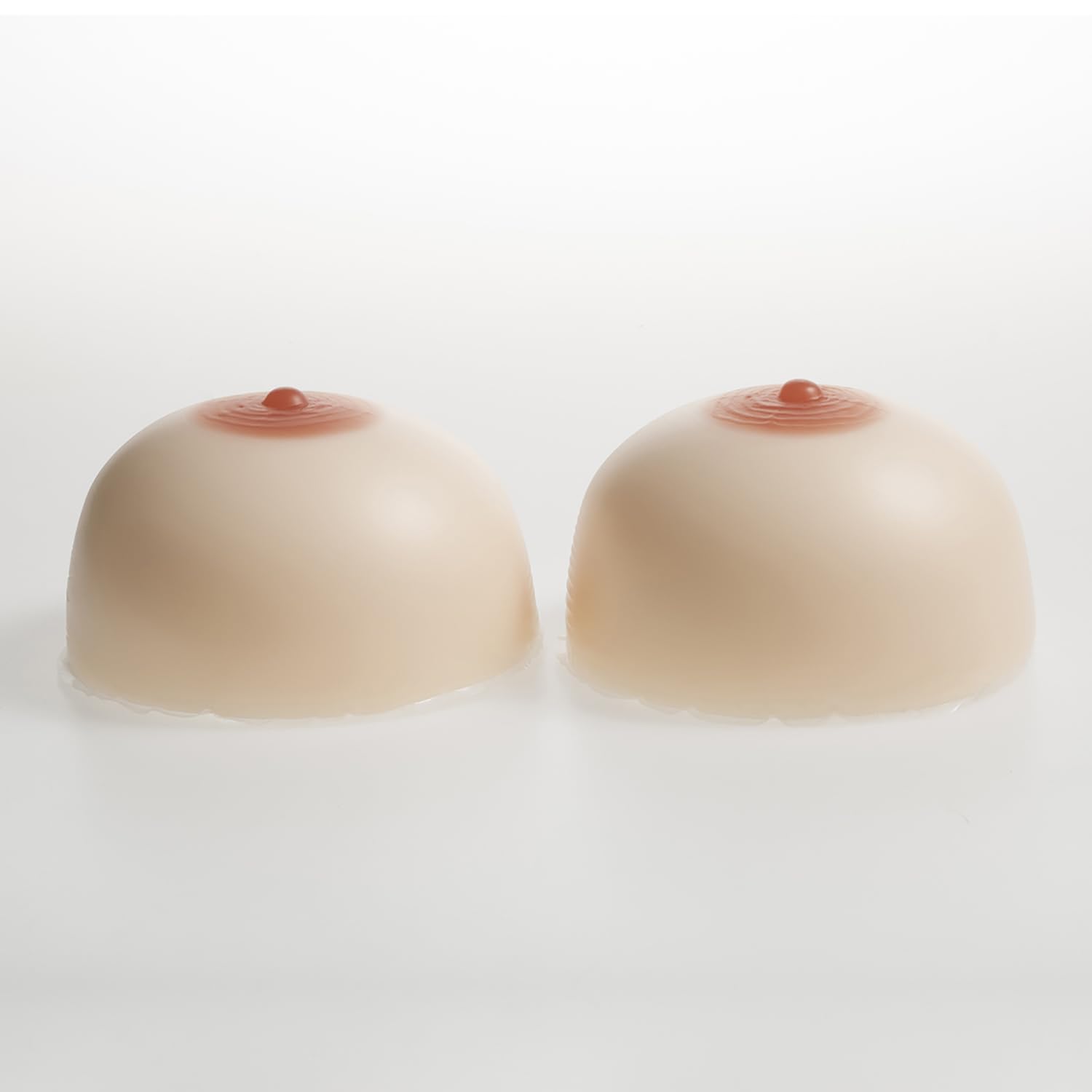 Travesti Reina disfrazada Transexuales Mastectomía Copa B - I Realista Forma mamaria Autoadhesivo Silicona Pecho Falso(DD Cup, White)