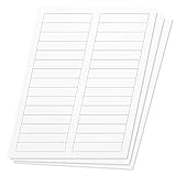 OfficeSmartLabels Rectangular 2/3 x 3-7/16 File Folder Labels for Laser & Inkjet Printers (0.6 x 3.43 Inch, 30 per Sheet, White, 4500 Labels, 150 Sheets)