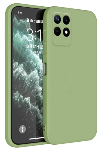 HAFFAN Funda de Silicona TPU Compatible con Realme 8i / Realme Narzo 50 (4G) (6.6'), Carcasa Protectora para Teléfono Móvil - Verde Matcha
